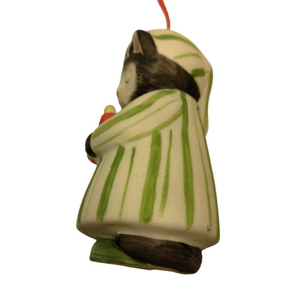 Kitty Cucumber Ornament Ellie Nightgown Schmid Shackman Ceramic Figurine 1985 - Picture 5 of 9